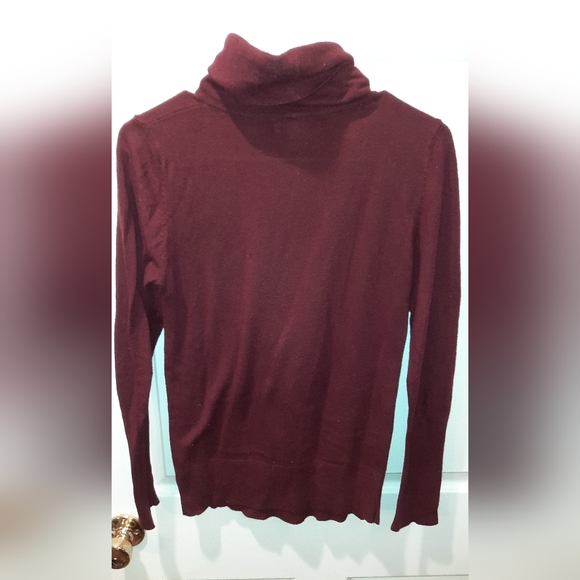 Mossimo Womans Maroon Turtleneck Sweater Medium - Picture 2 of 4
